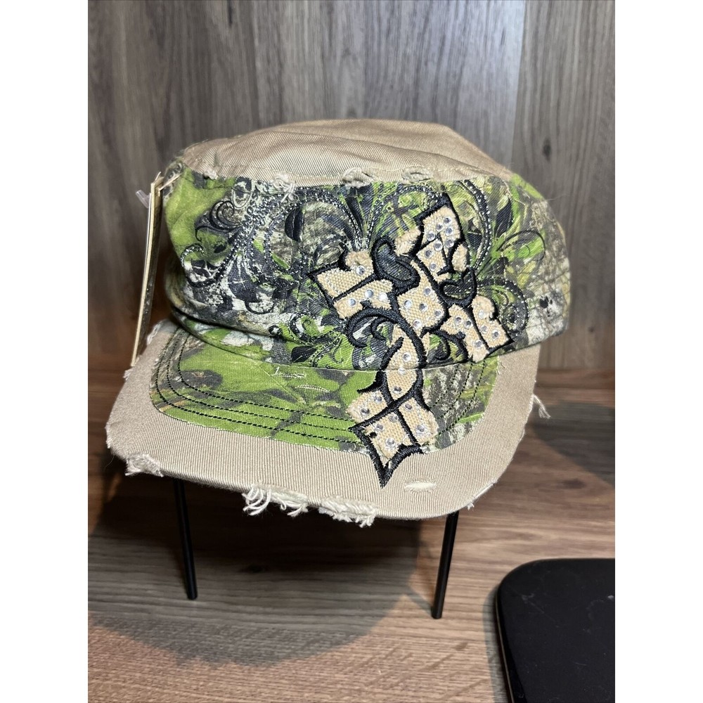 Womens Kbethos Mossy Oak Distressed, Camo Cross Hat